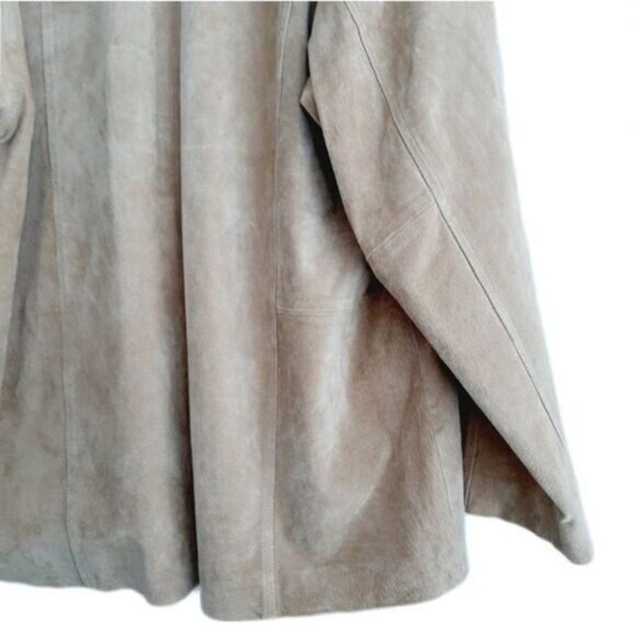 HATAWAY Vintage Genuine Suede Blazer Jacket Light Tan Men's Sz XL - Picture 9 of 13